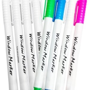 8 Mix Liquid Chalk Window Marker Pens Glass Windows Plastic Blackboard Office