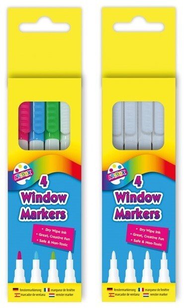 8 Mix Liquid Chalk Window Marker Pens Glass Windows Plastic Blackboard Office