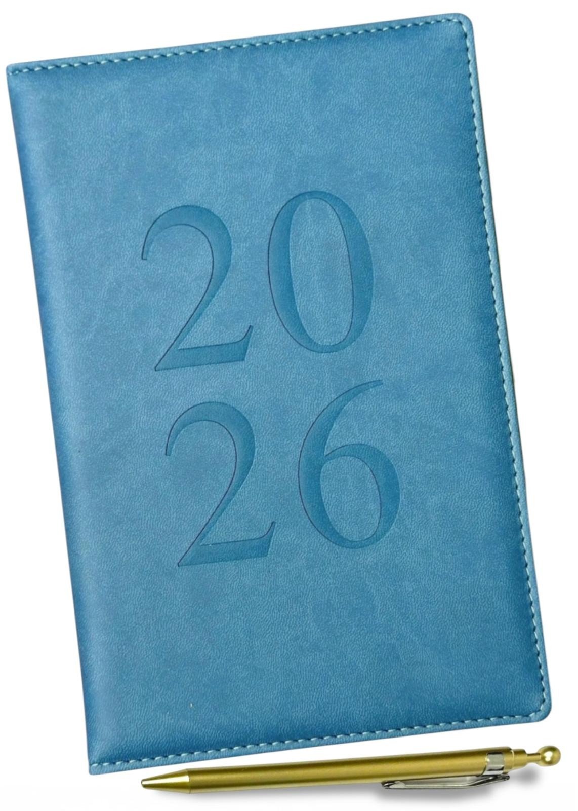 2026 A6 A5 Day A Page Diary Luxury PU Leather Journal Year Diary Student Teacher