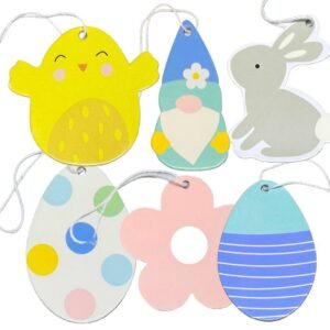 EASTER DECORATIONS Banners Paper Bonnet Craft Honeycomb Bunting Home Party Decor