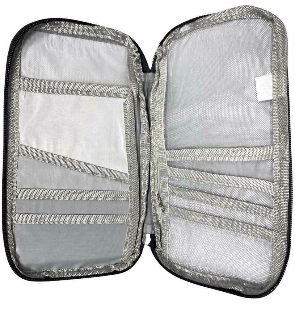 Travel Organiser Passport Document Ticket Holder Wallet Bag Purse Zipper Case UK