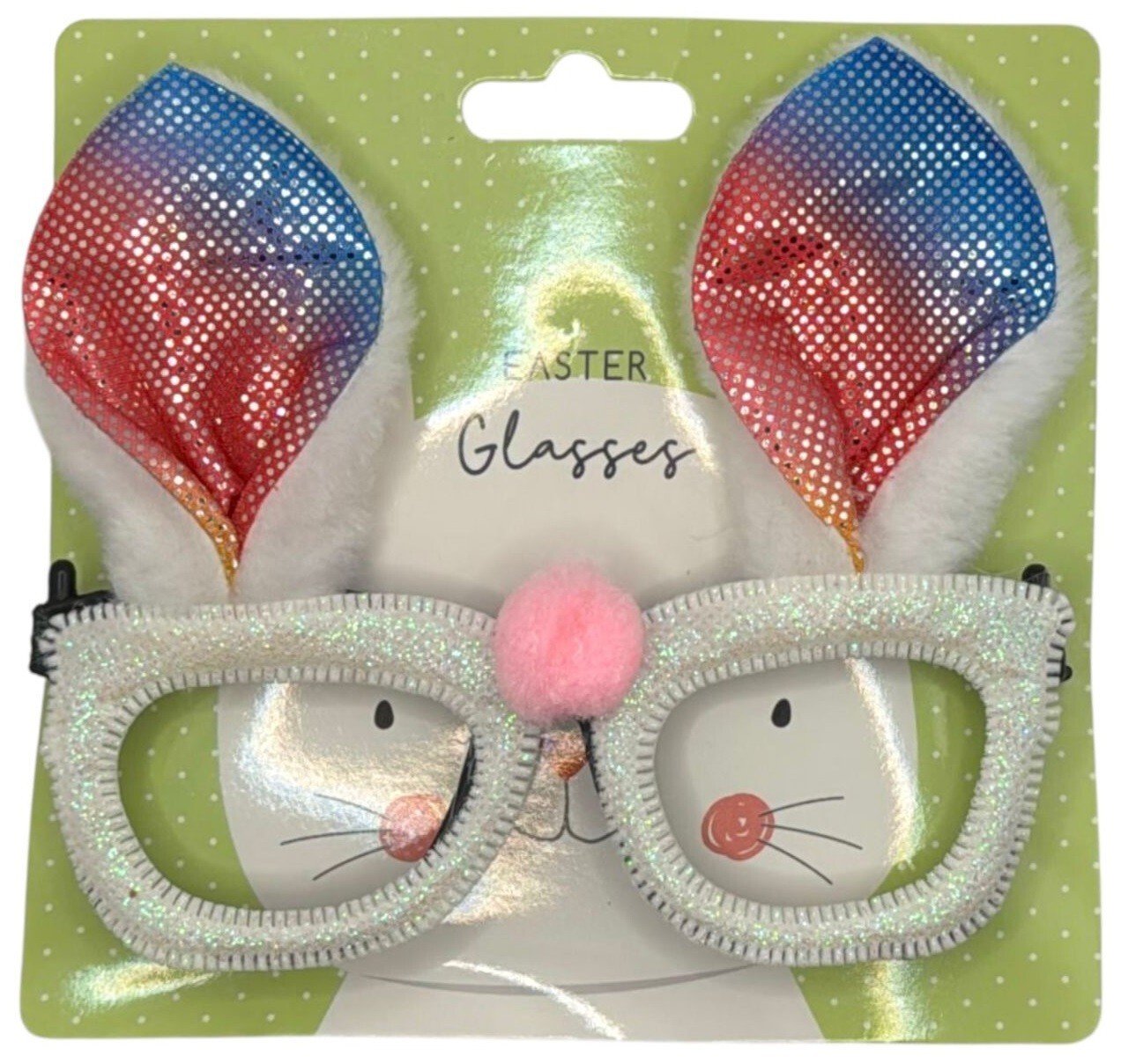 Easter GLASSES Bunny Ears Pom Poms Dressing Up Fancy Dress Party Novelty Gift