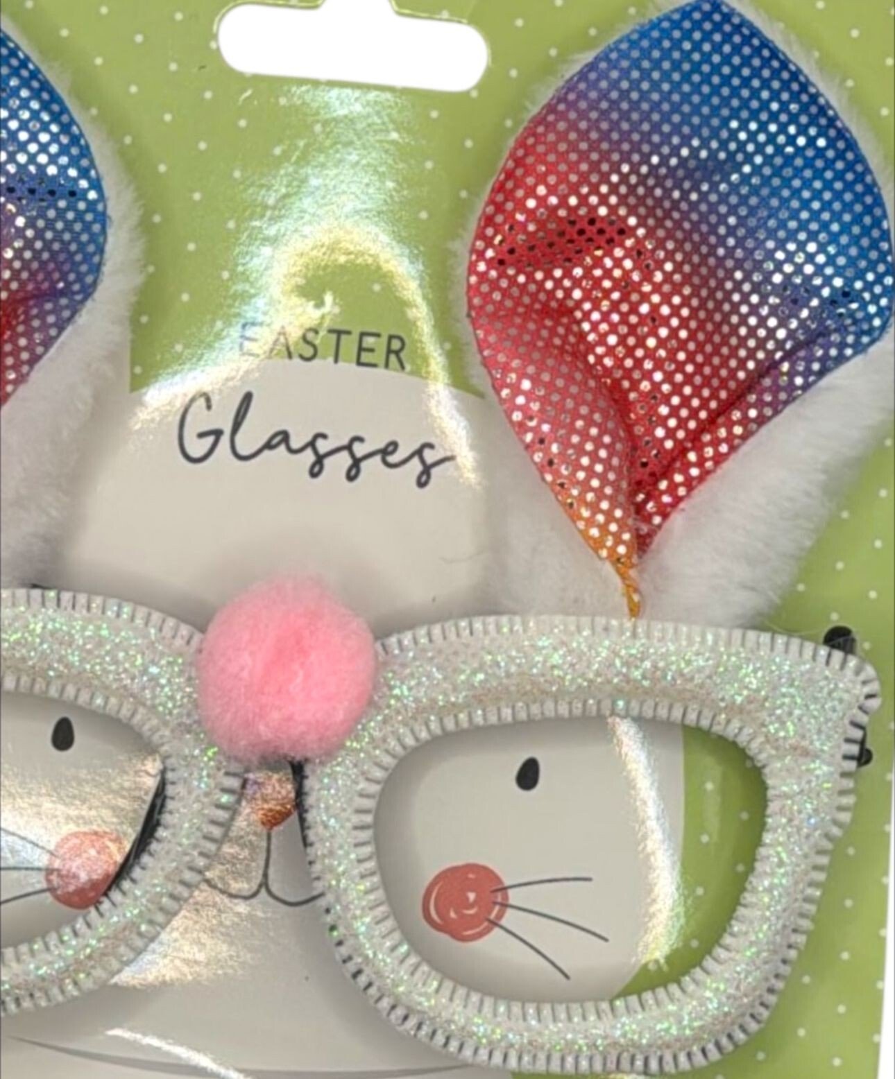 Easter GLASSES Bunny Ears Pom Poms Dressing Up Fancy Dress Party Novelty Gift