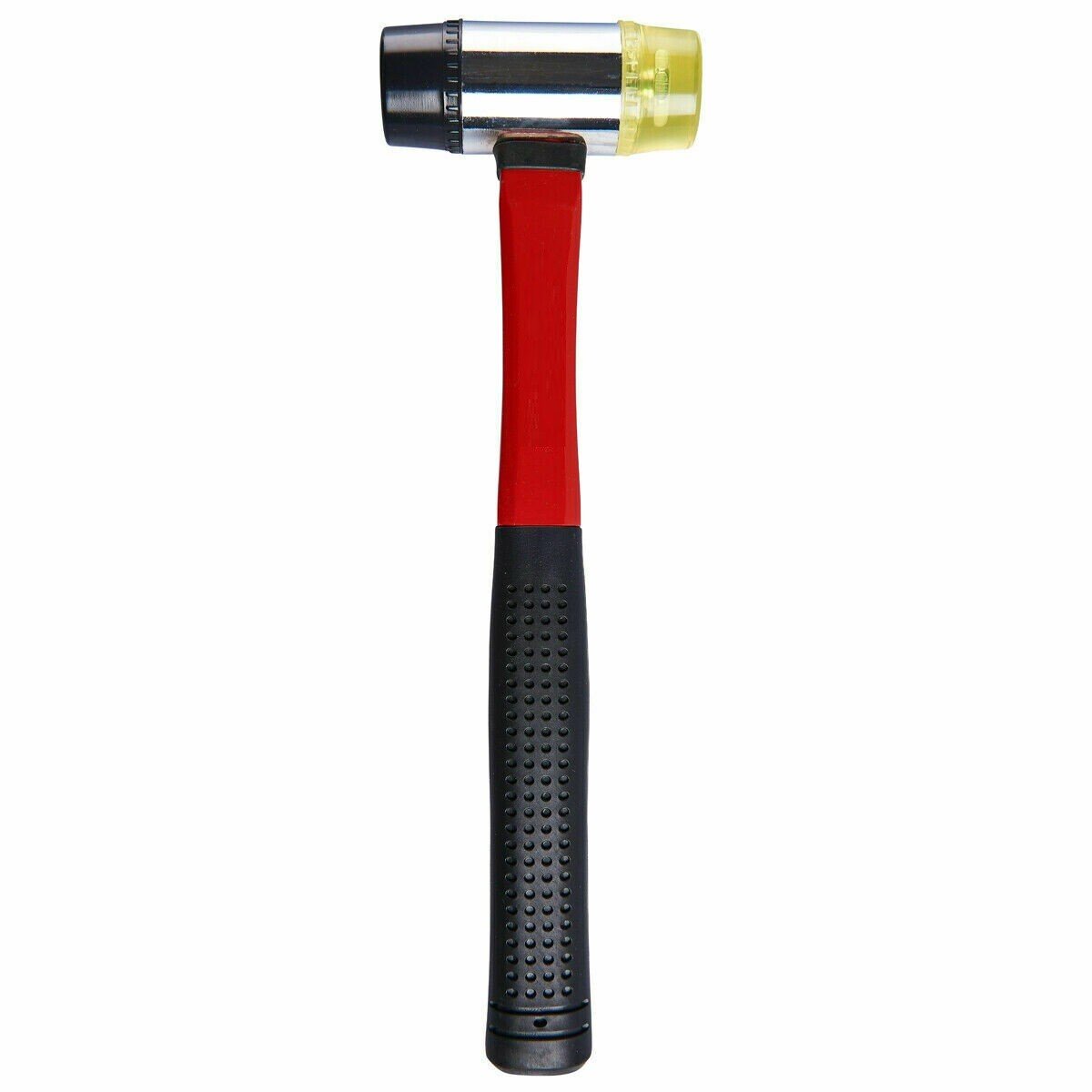 40mm Double Faced Head Rubber Hammer Mallet Nonslip Grip Glazing Soft Face UK