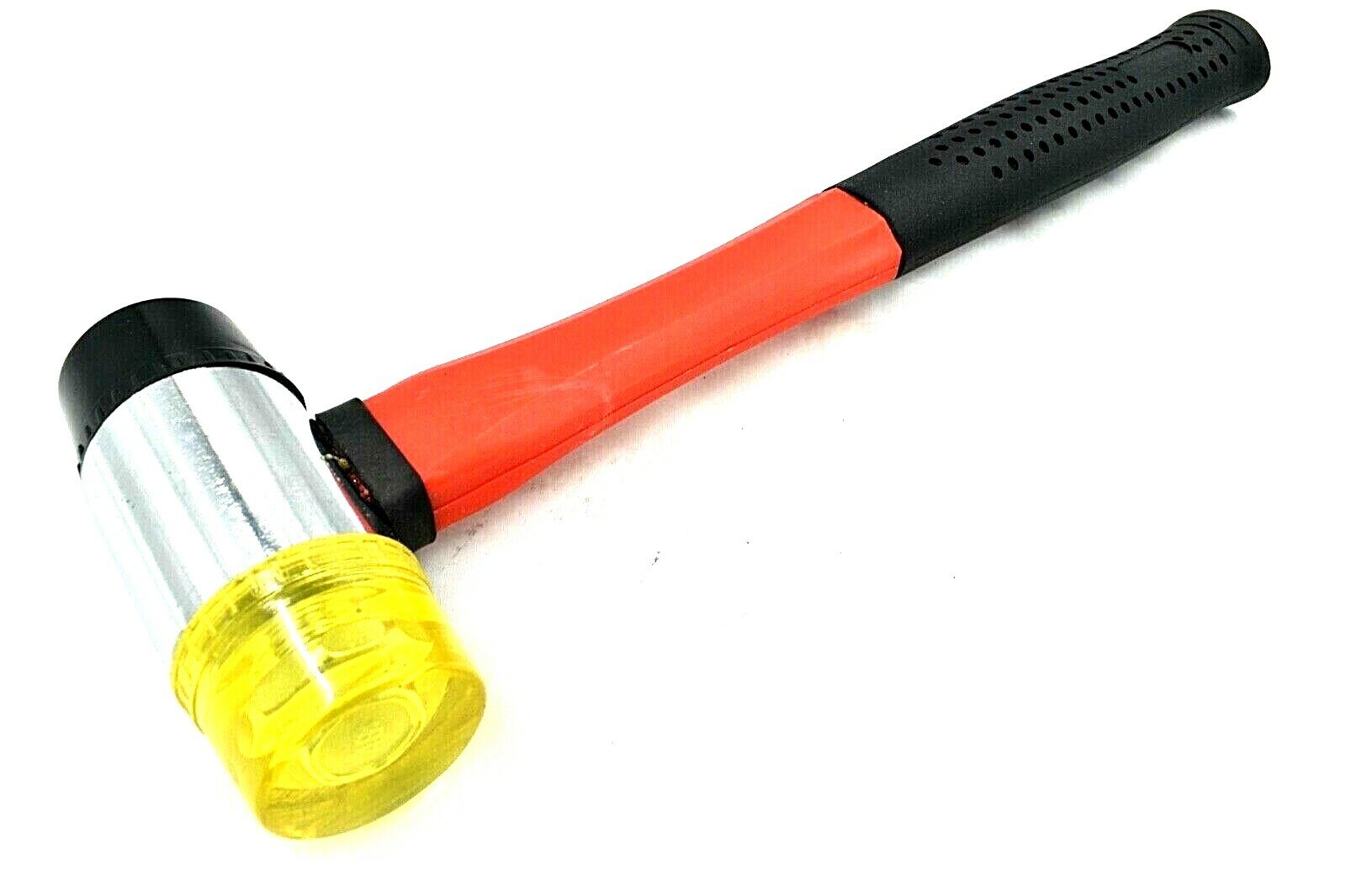 40mm Double Faced Head Rubber Hammer Mallet Nonslip Grip Glazing Soft Face UK