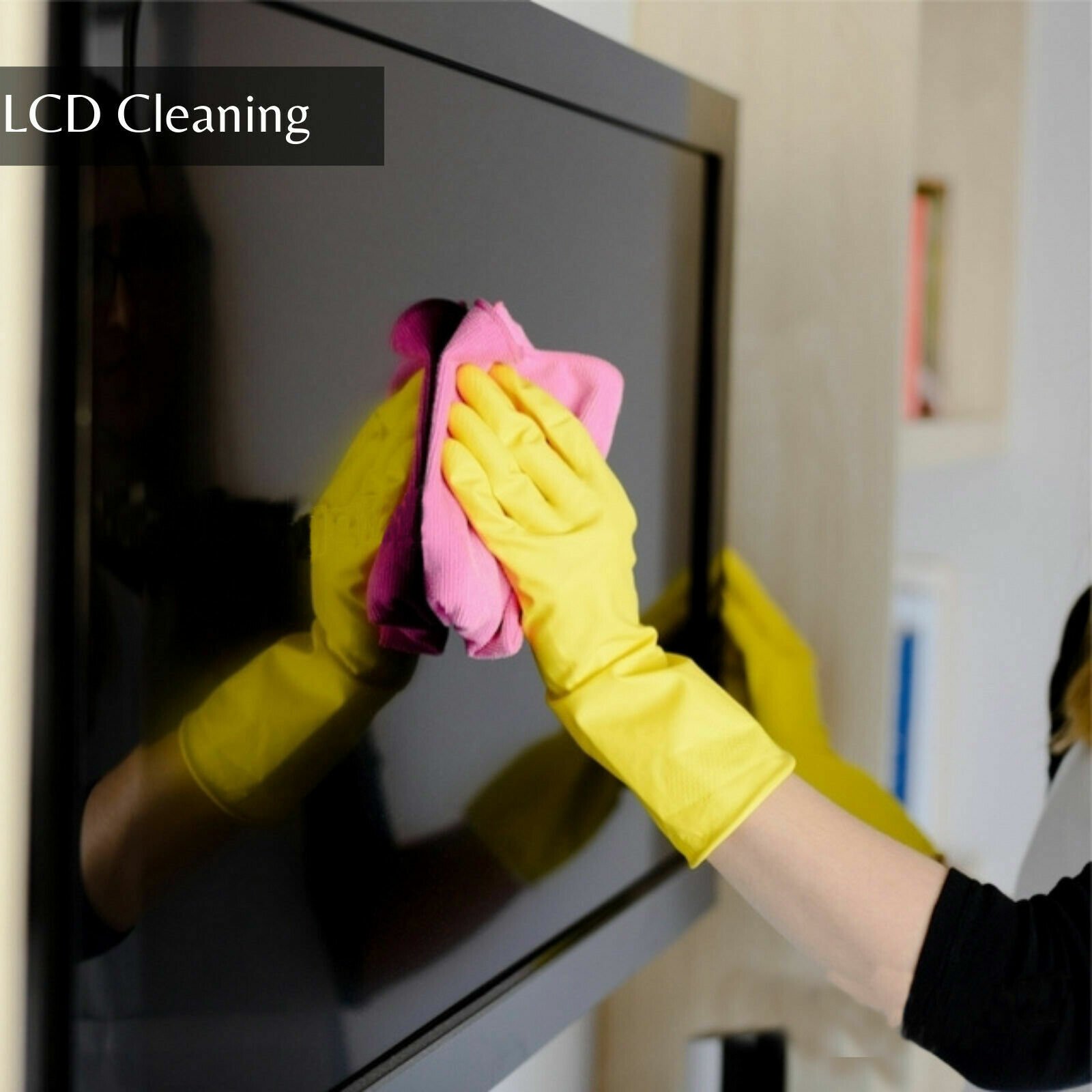 3 Microfibre Cleaning Cloths Soft Multi-Colours Kitchen Bathroom Glass Surfaces