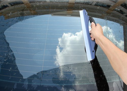Flexible Silicone WINDOW WIPER Squeegee Wiper Car Water Drying Aid Glass Shower