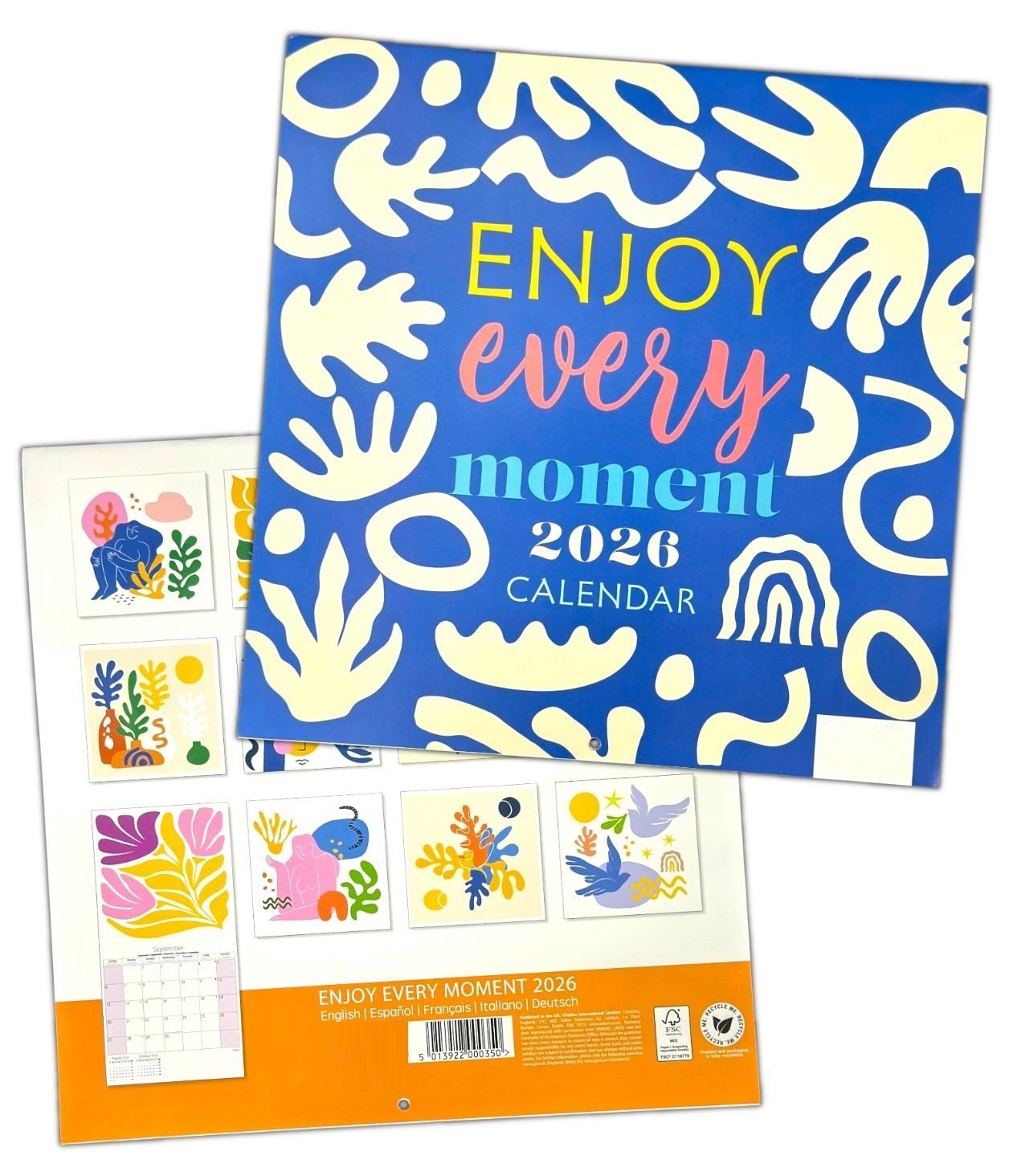 2026 Family Square Month To View Planner Marble Calendar Illustrated Organiser