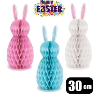 Easter Decorations Hanging Bunny Honeycomb Paper Bauble Bunting Craft Garland