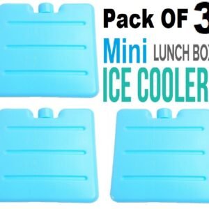 3Pcs Mini Reusable Travel Ice Freezer Blocks For Picnic Lunch Boxes Cooler Bags