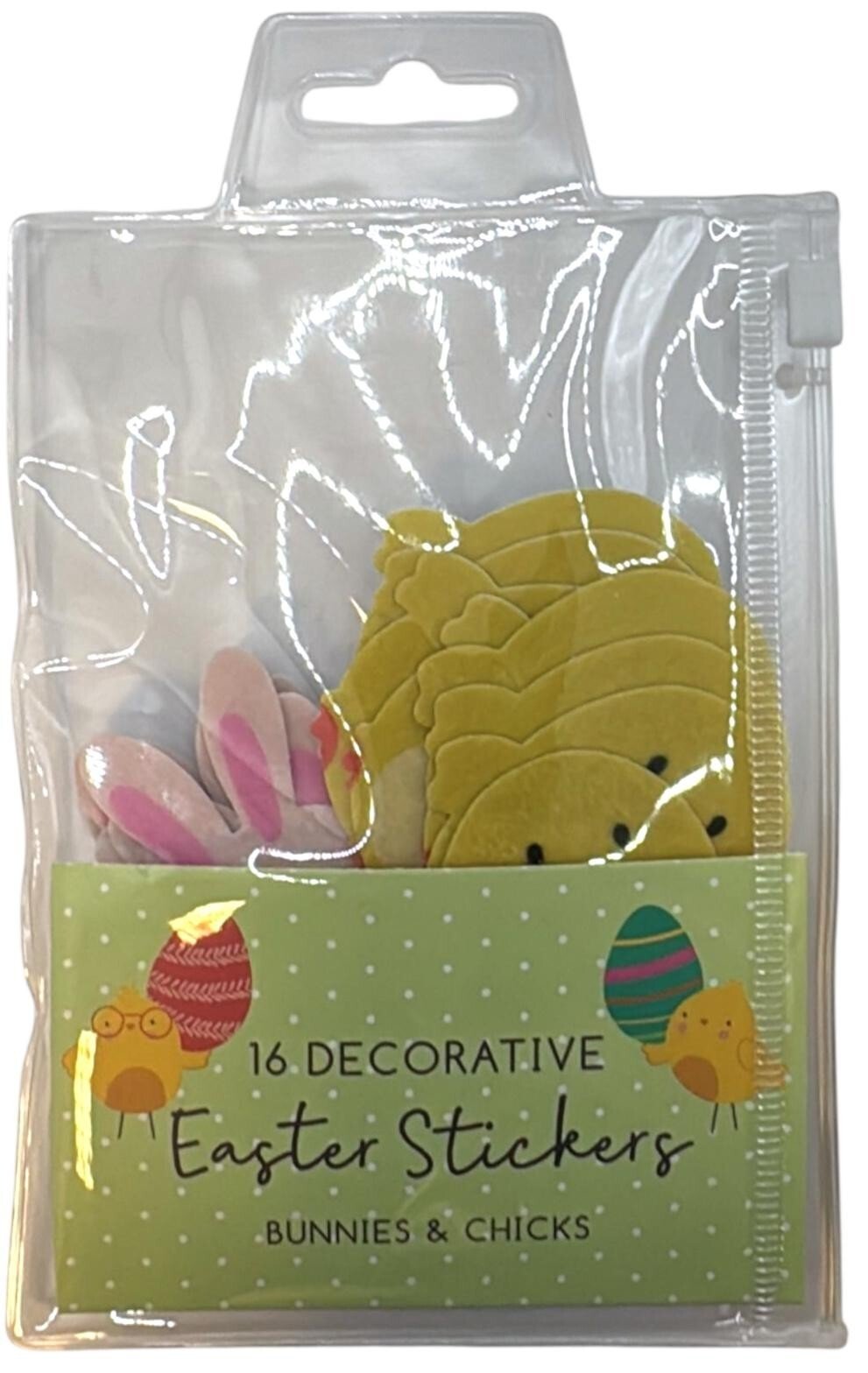 Easter 16 Felt Decorative Stickers Cute Card Crafts Embellishments Chicks, Bunny