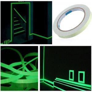 Glow In The Dark Sticky Tape Self Adhesive Luminous Safety Film Sticker Roll-3MT