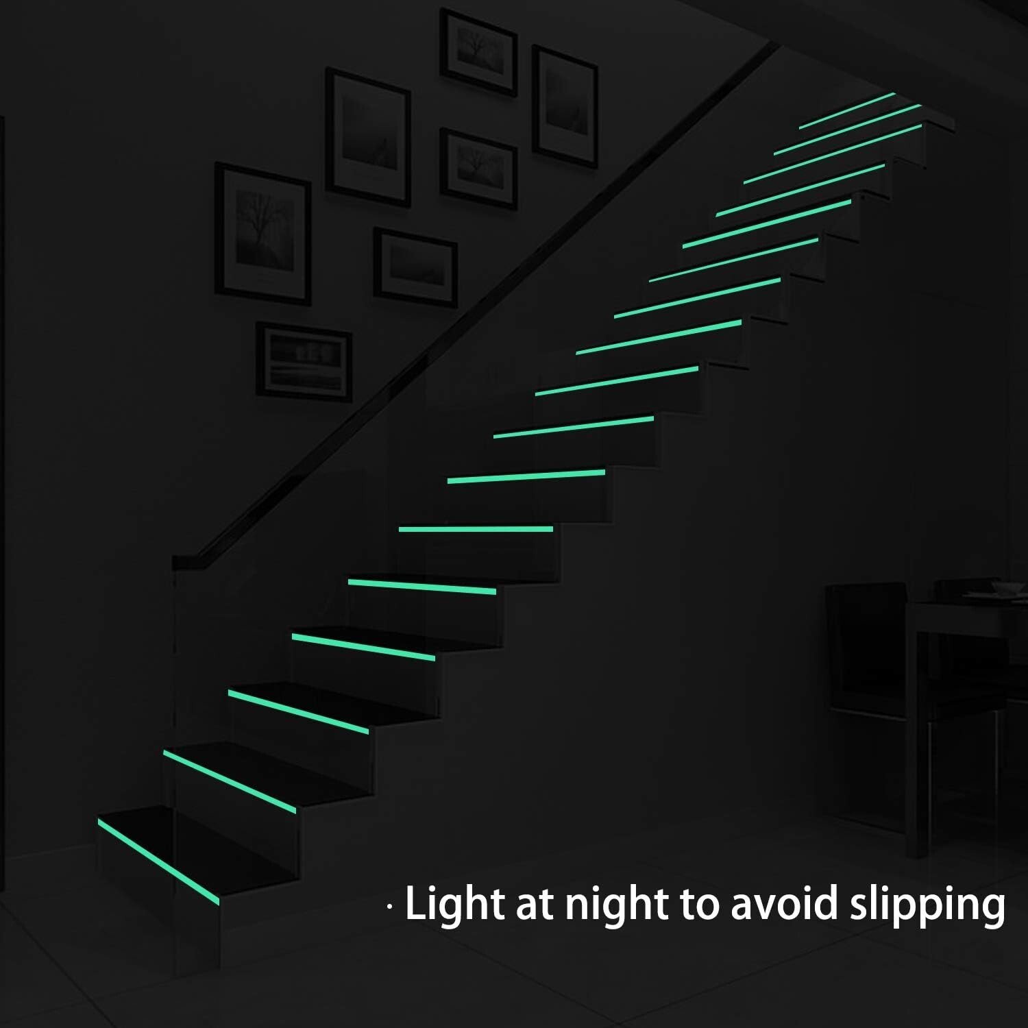 Glow In The Dark Sticky Tape Self Adhesive Luminous Safety Film Sticker Roll-3MT