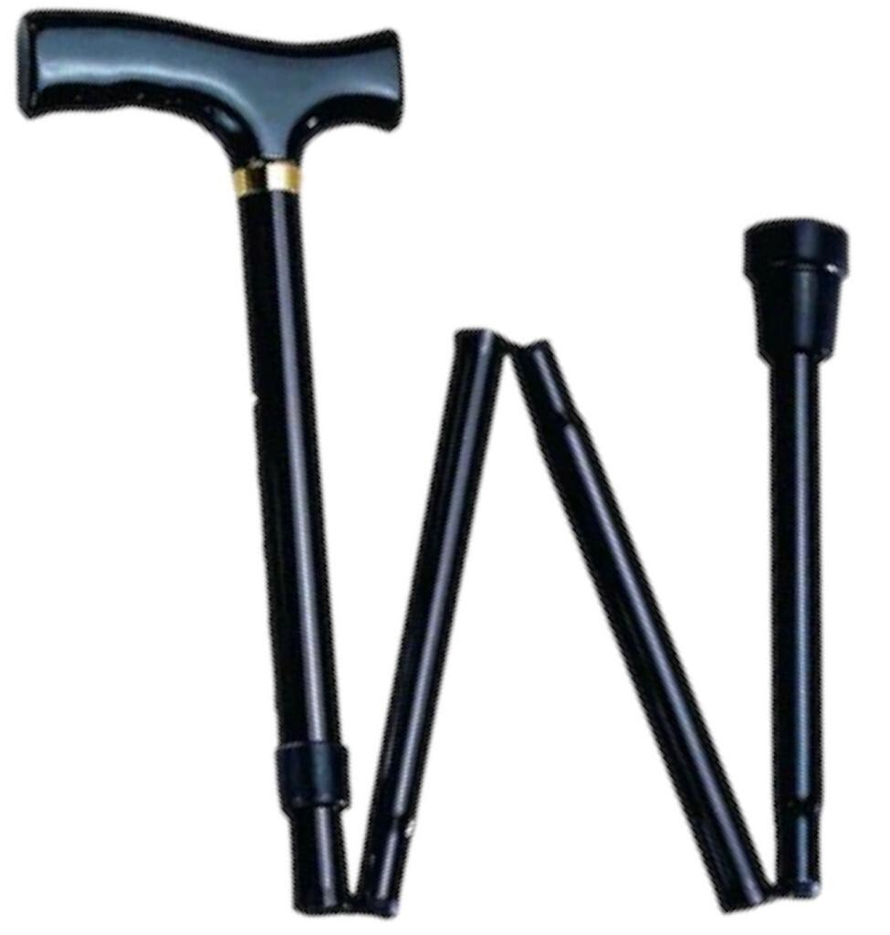Lightweight Easy Folding Aluminium Walking Stick Cane, Height Adjustable UK