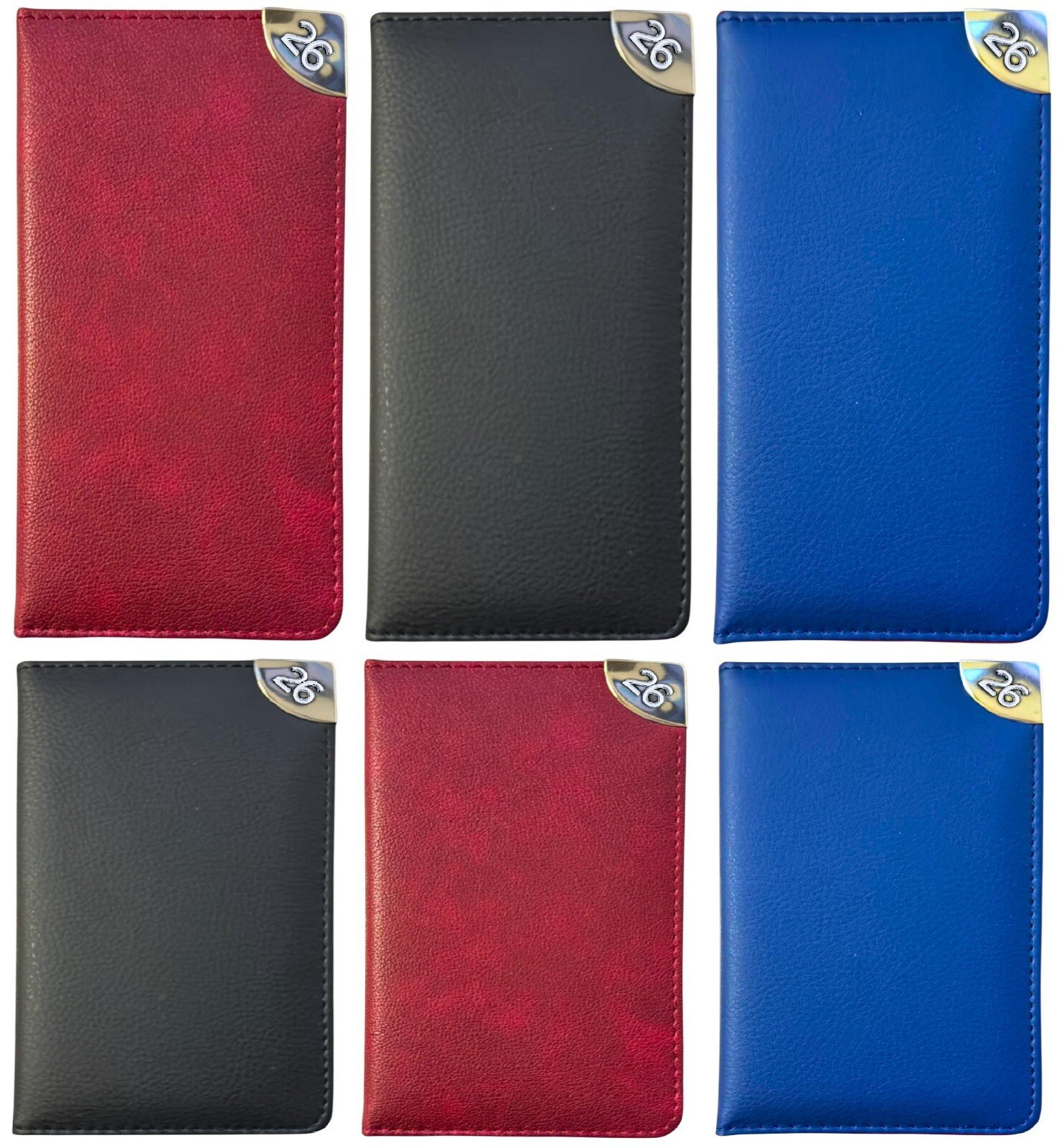 2026 DIARY CUTE POCKET SMALL / SLIM LINE SOFT LEATHER WEEK TO VIEW FASHION DIARY