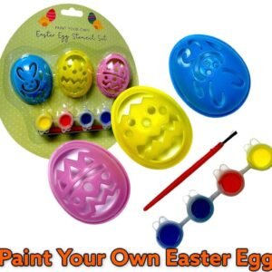 Easter Craft Children’s Paint Your Own Egg Set Stencil Set – Kids #Lockdown