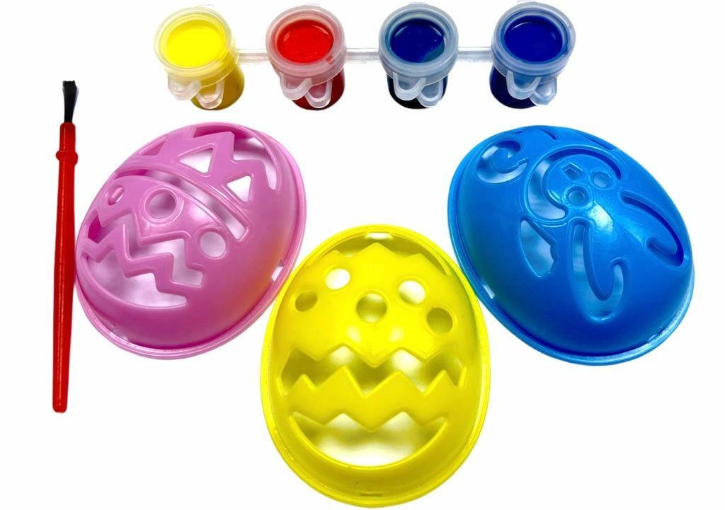 Easter Craft Children's Paint Your Own Egg Set Stencil Set - Kids #Lockdown