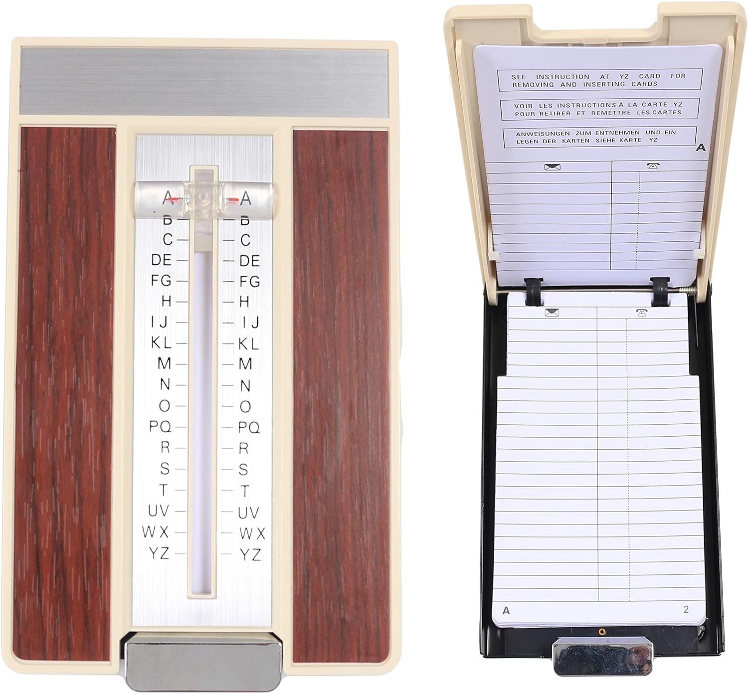 A-Z Slider Flip Open Telephone Address Index Book Retro Store Up To 400 Numbers