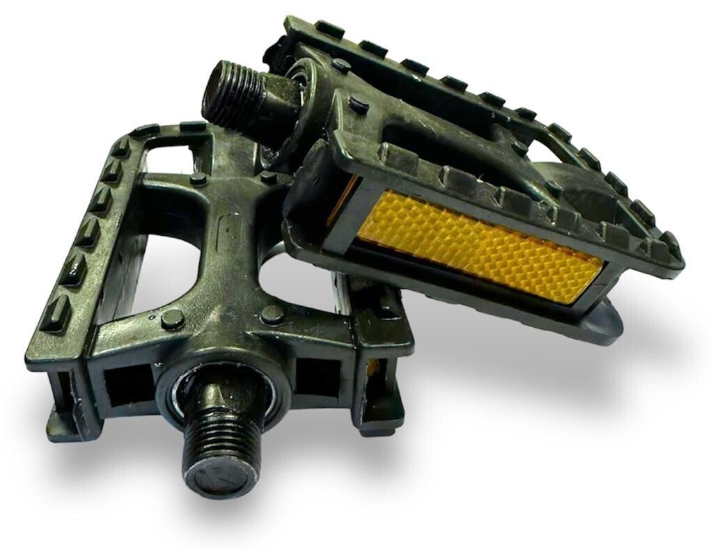 1 Pair Bike Bicycle Pedals 9/16" MTB ATB BMX Mountain Bike Hybrid With Reflector