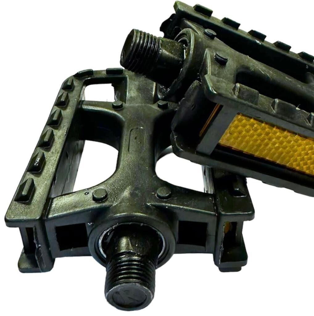 1 Pair Bike Bicycle Pedals 9/16" MTB ATB BMX Mountain Bike Hybrid With Reflector