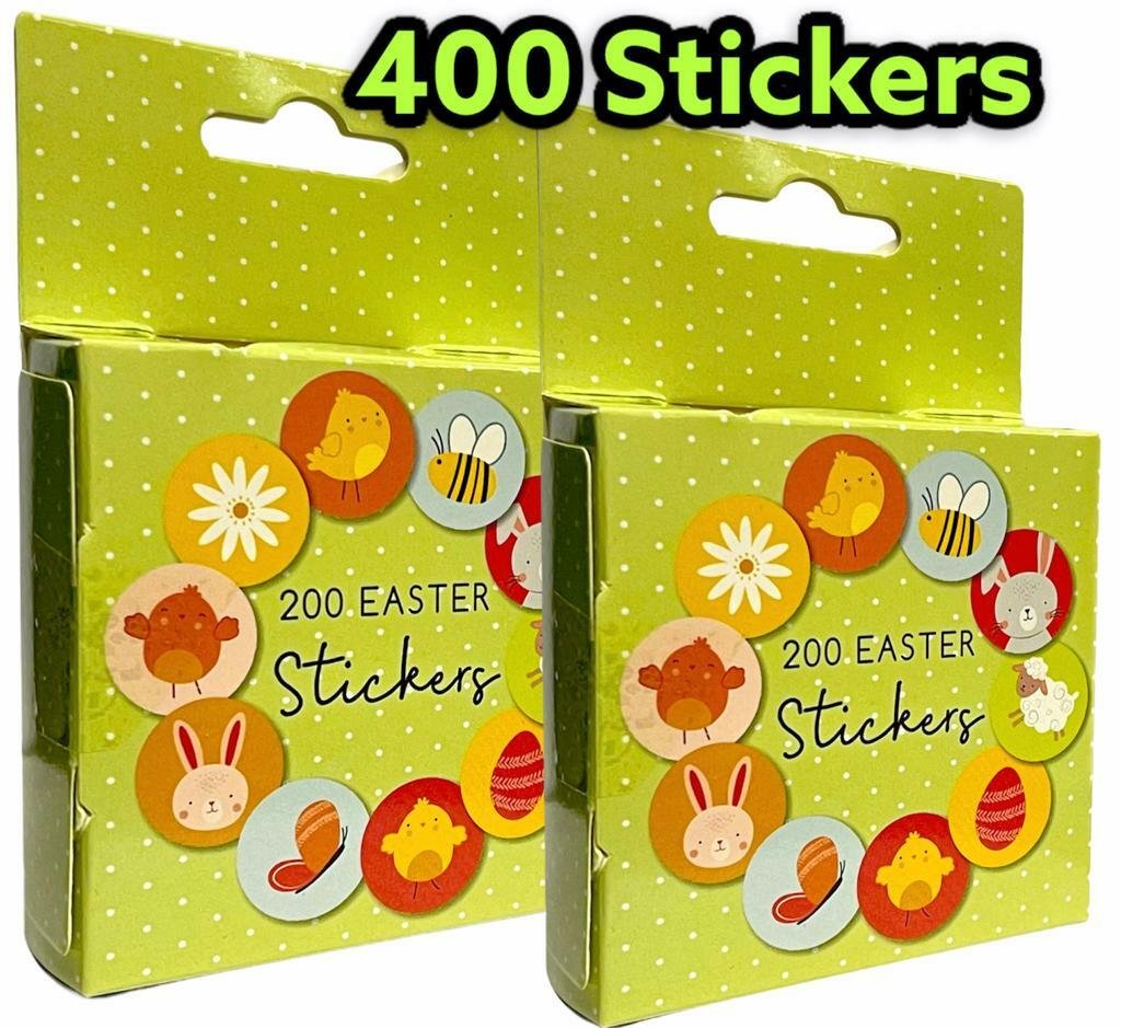 Happy Easter Bunny Egg Rabbit Chick Labels Stickers Gift Craft Box Sticker