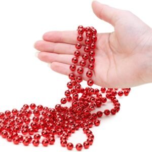 12FT 4M BEAD BALL CHAIN GARLAND CHRISTMAS TREE HANGING DECORATIONS XMAS WEDDING