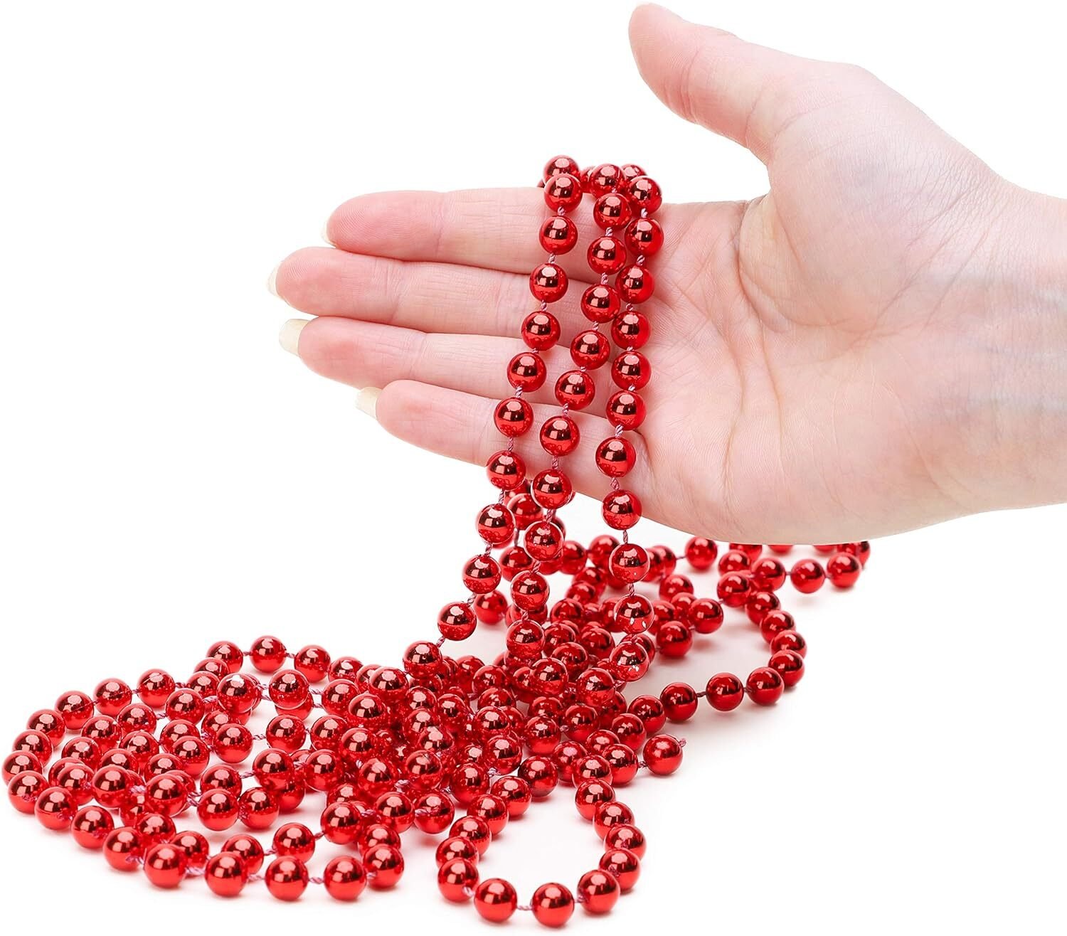 12FT 4M BEAD BALL CHAIN GARLAND CHRISTMAS TREE HANGING DECORATIONS XMAS WEDDING