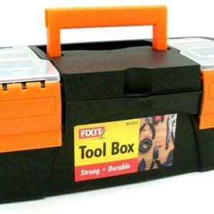 Portable Mini Toolbox Hand Held Carry Storage Lockable Small Tool Box 10″x 5″x5”