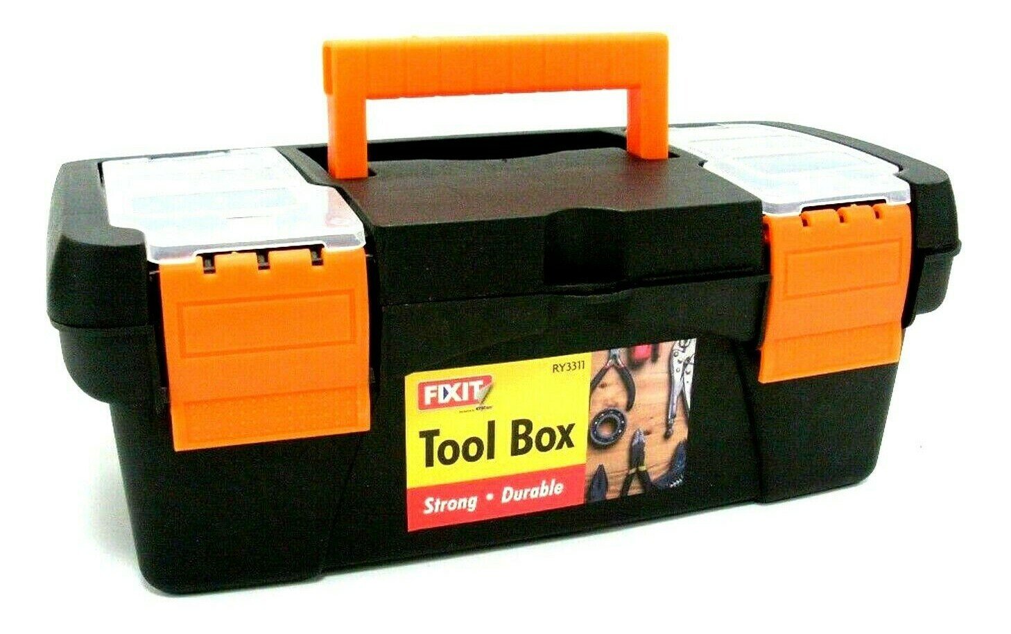 Portable Mini Toolbox Hand Held Carry Storage Lockable Small Tool Box 10"x 5"x5”