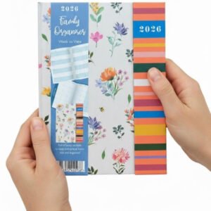 2026 Luxury A5 Week to view Diary Magnetic Index Schedule Organiser Year planner