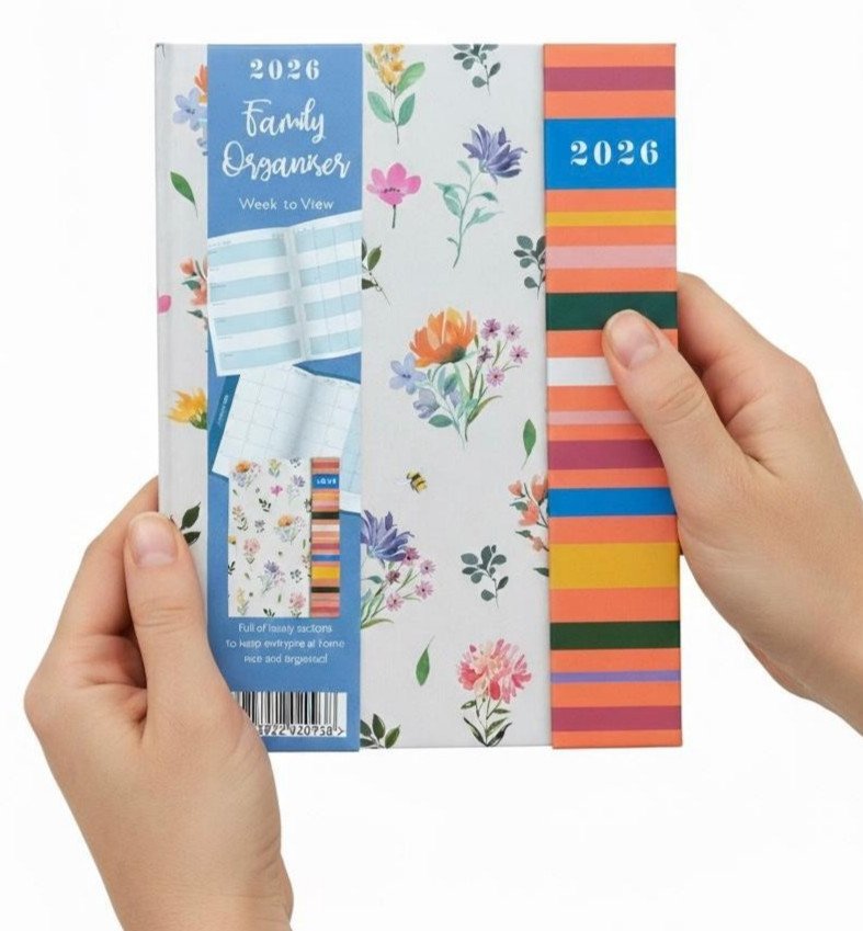 2026 Luxury A5 Week to view Diary Magnetic Index Schedule Organiser Year planner