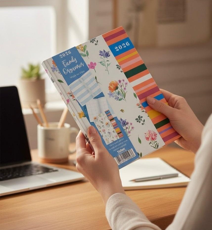 2026 Luxury A5 Week to view Diary Magnetic Index Schedule Organiser Year planner