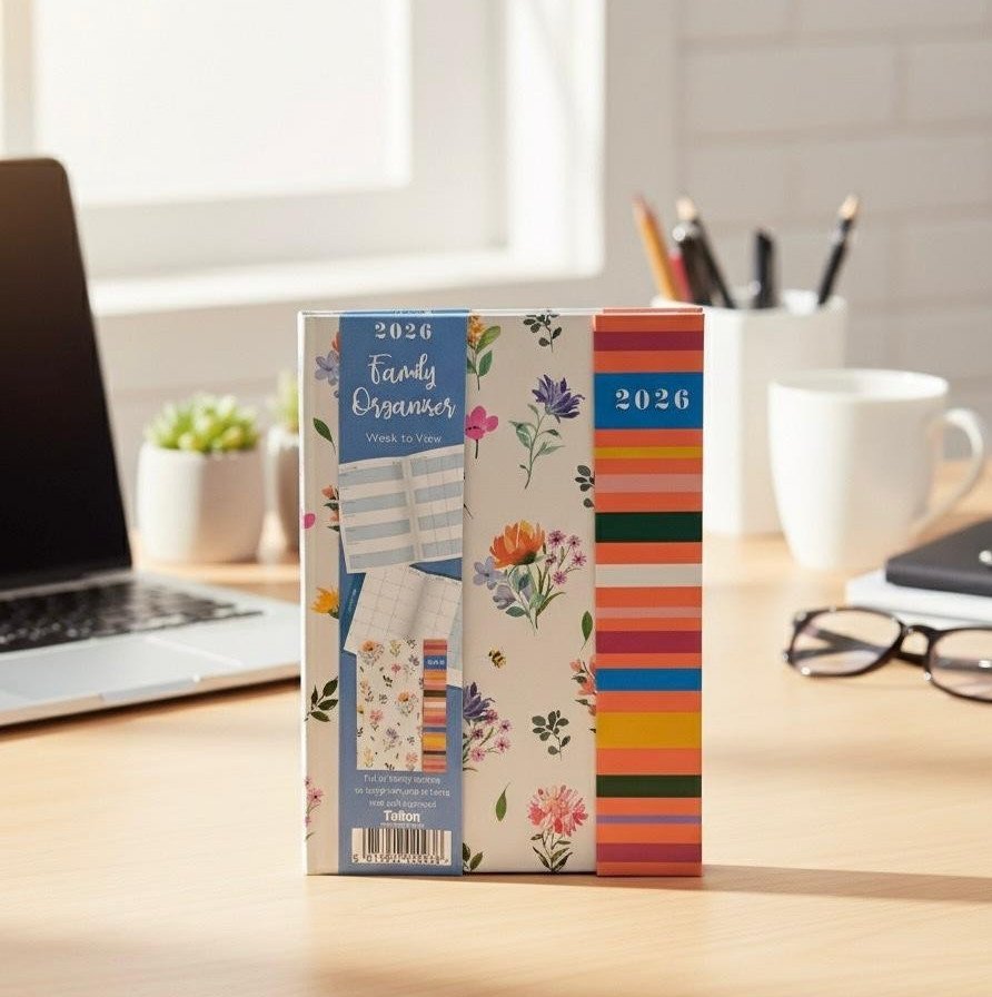 2026 Luxury A5 Week to view Diary Magnetic Index Schedule Organiser Year planner