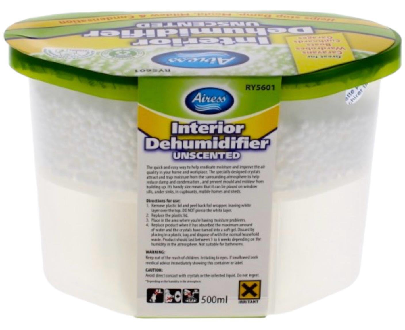 Airess Dehumidifier Interior Damp Trap Mould Moisture Mildew Remover Home 500ml