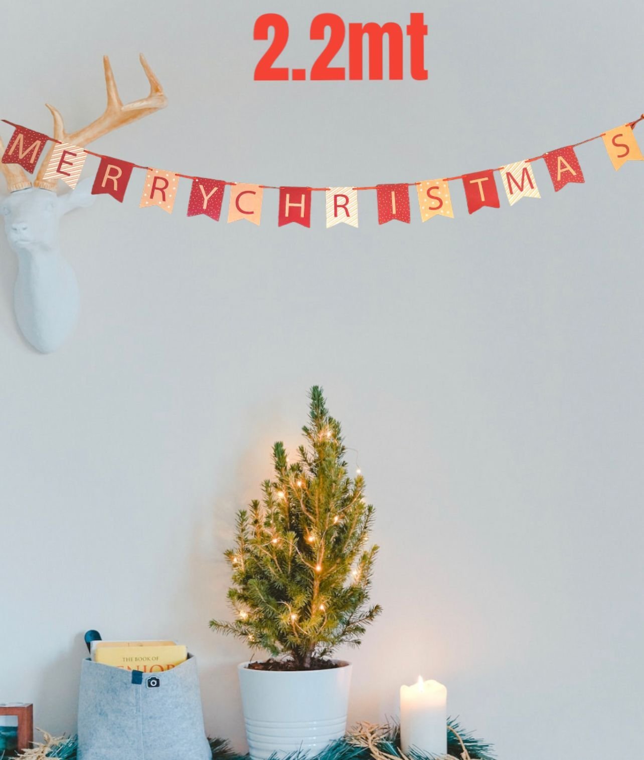 Christmas Paper Honeycomb Hanging Santa Tablescape Banner Xmas Party Decoration