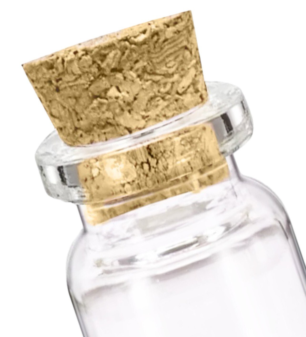 5 x Mini Glass Bottles Jars Cork Stopper Vial Wedding Party Favour Decoration