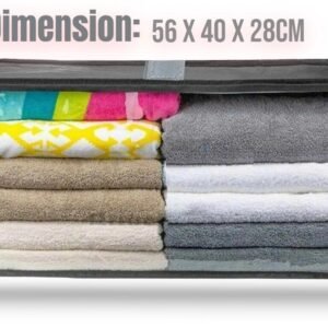 Large Non-Woven Storage Bag Shoes Clothes Zipped Organizer Fabric Storage Bags