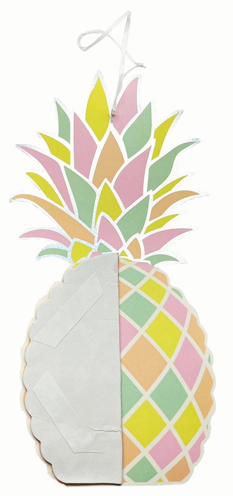 2 x Tropical Pineapple Party Decor Honeycomb Paper Tablescape Table Decoration