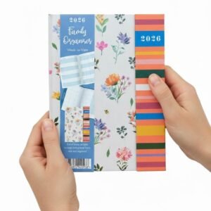 2026 A5/A6 Week To View Diary Organiser Magnetic Closure Cover Planner Botanical