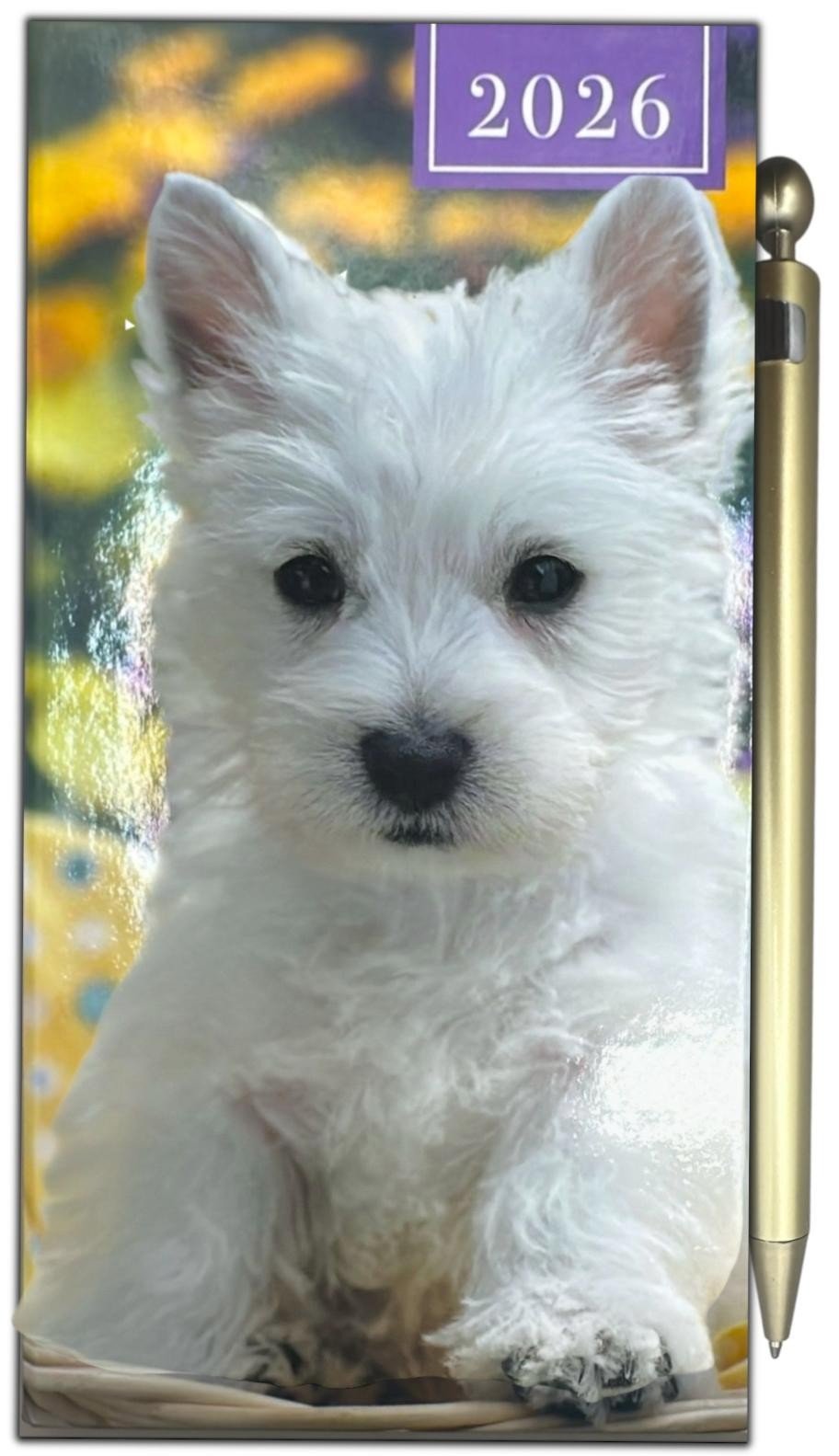 2026 Diary Luxury Slim Size Week to View Tropical Full Year Diary with Free Pen