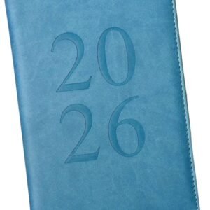 2026 A6 Day A Page Luxury PU Leatherette Organiser Soft Cover index Diary Office