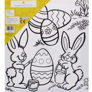 Easter Canvas Board With Paint Art Craft Kids Activity Creative Fun Boys Girls
