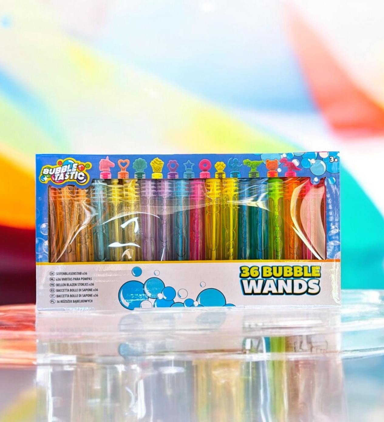 36 x Bubble Tubes Wand Kids Pinata Toy Loot Party Bag Filler Wedding Table Decor