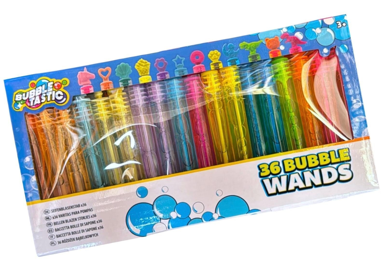 36 x Bubble Tubes Wand Kids Pinata Toy Loot Party Bag Filler Wedding Table Decor