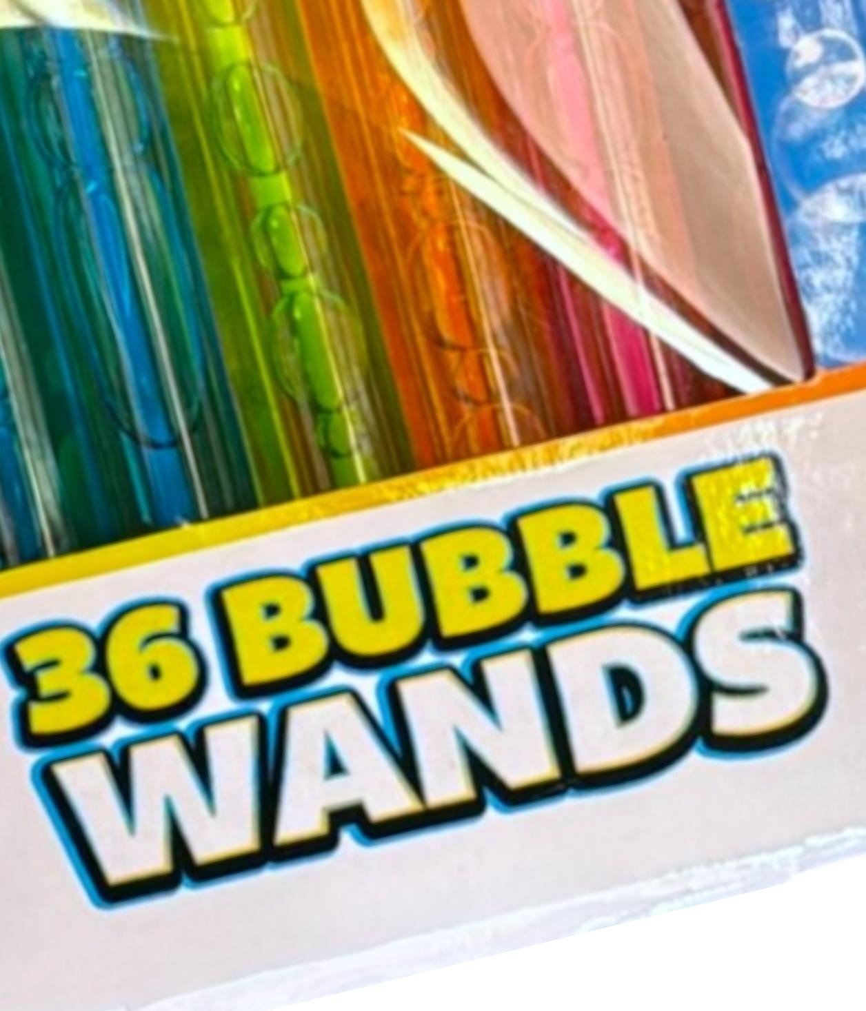 36 x Bubble Tubes Wand Kids Pinata Toy Loot Party Bag Filler Wedding Table Decor