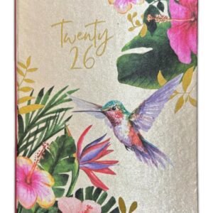 2026 A6 Day A Page Family Organiser Stripes Step Index Soft Cover Diary Office