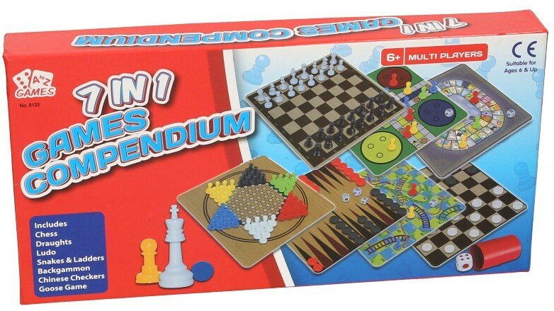 7 in 1 TRADITIONAL CLASSIC MODERN BOARD GAMES Family Christmas Kids Fun Gift