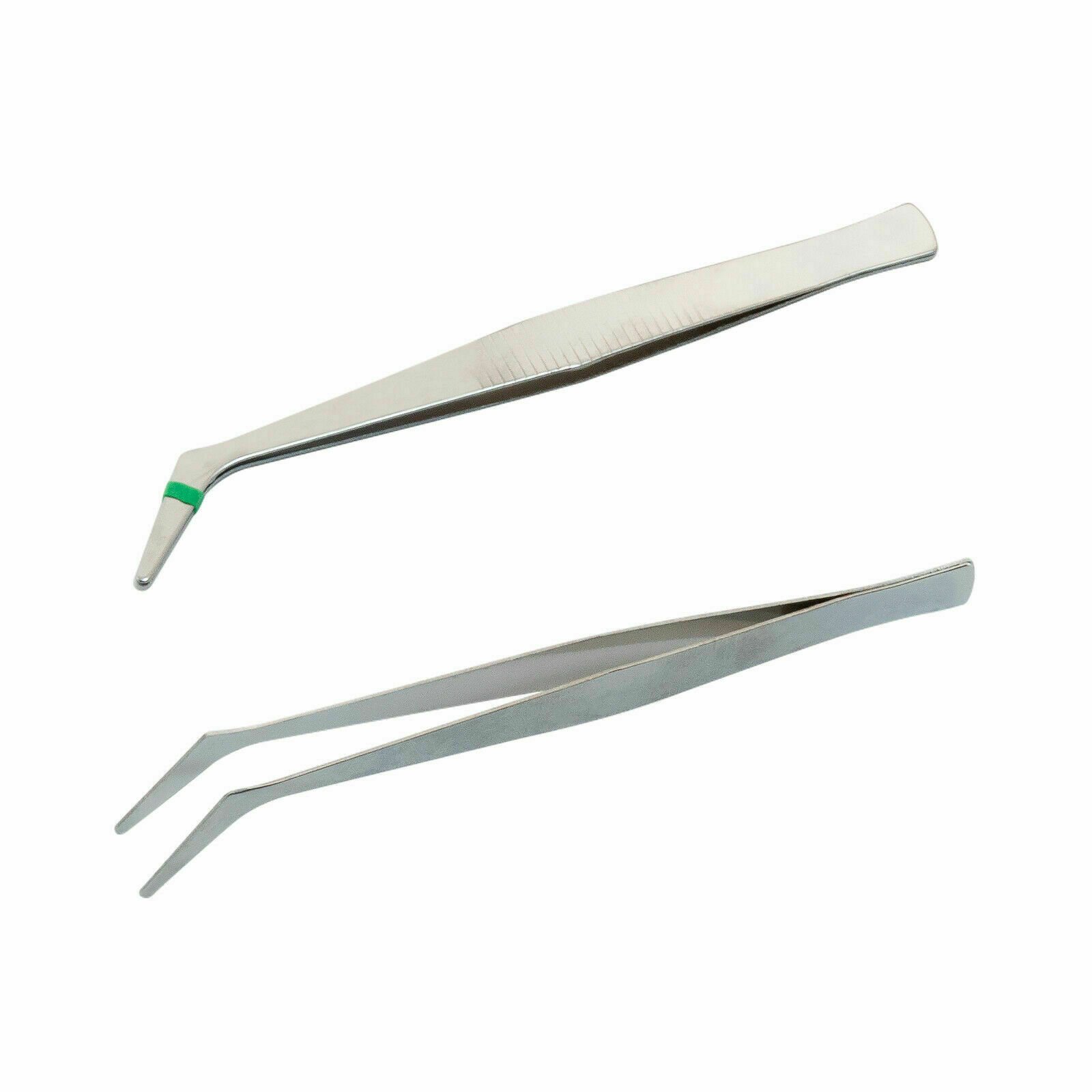 4 Pcs Professional Stainless Steel Tweezers Set Eyebrow Hair Pluckers UK