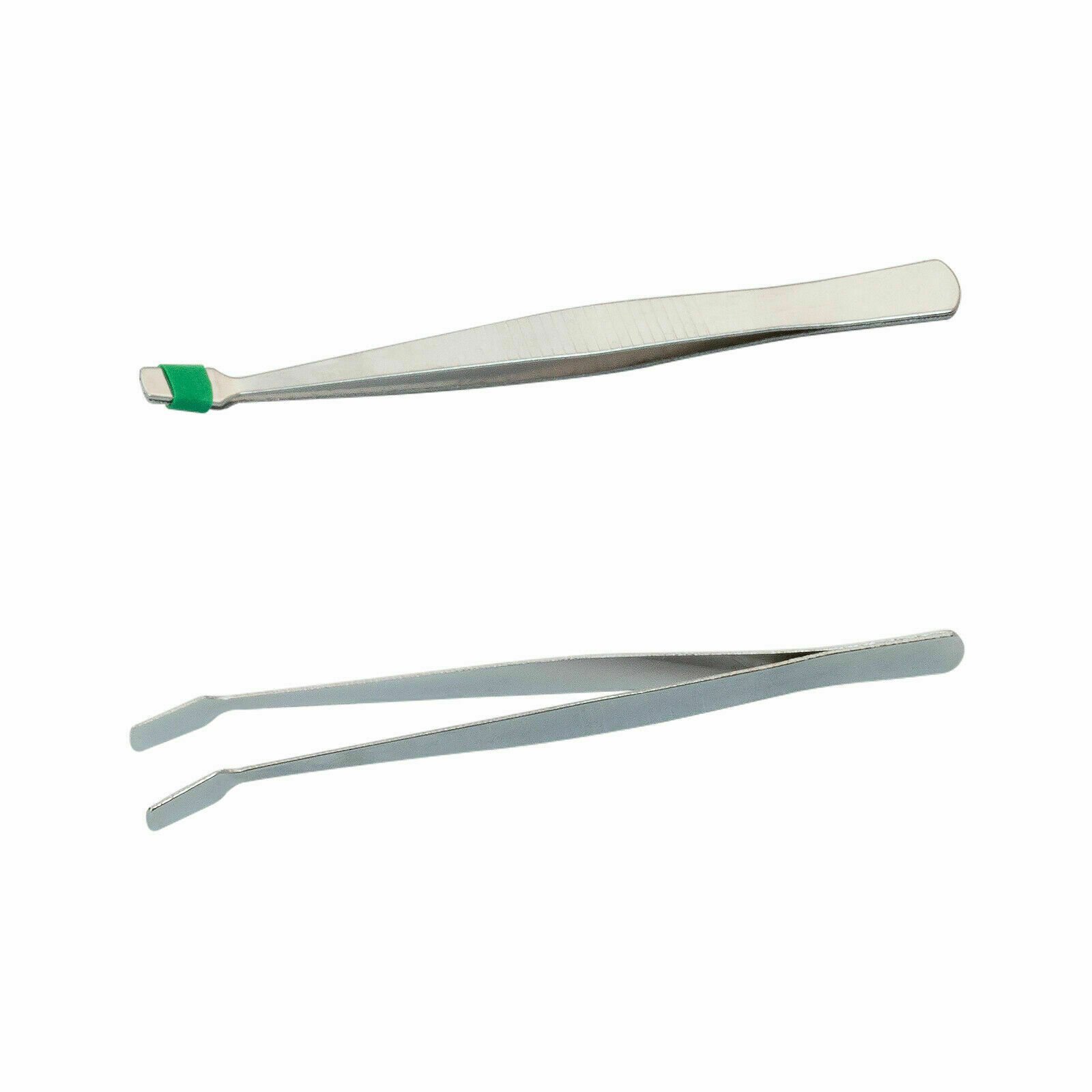 4 Pcs Professional Stainless Steel Tweezers Set Eyebrow Hair Pluckers UK