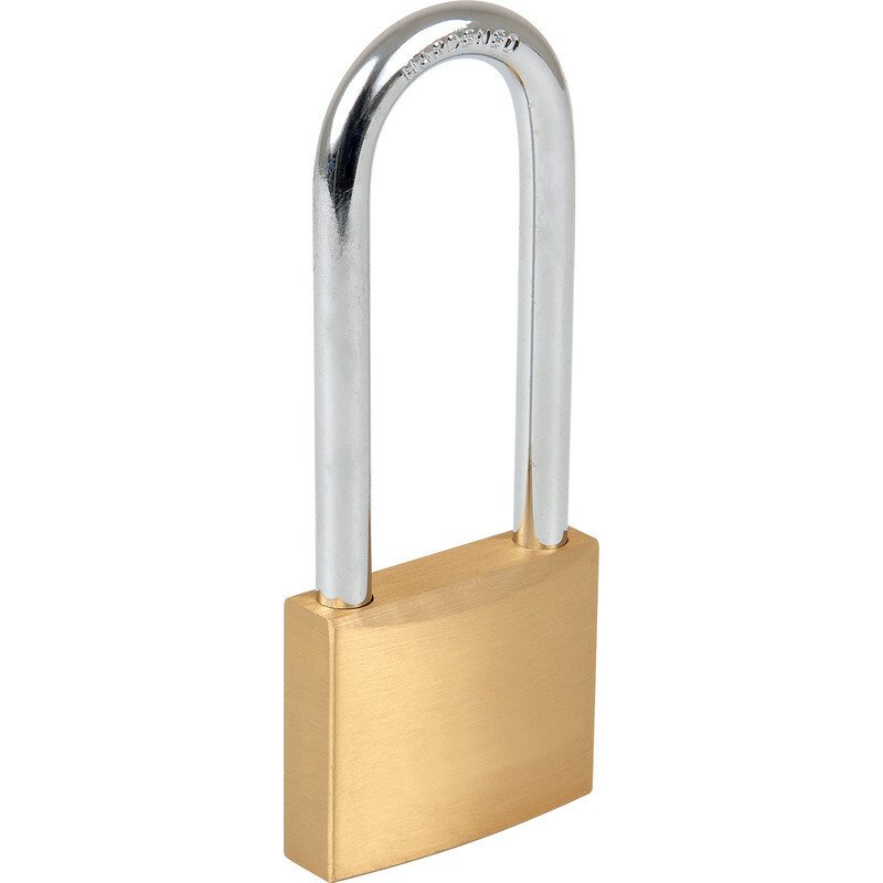 50mm Long Shackle Security Reinforced Padlock gate shed Gym Lock Locker